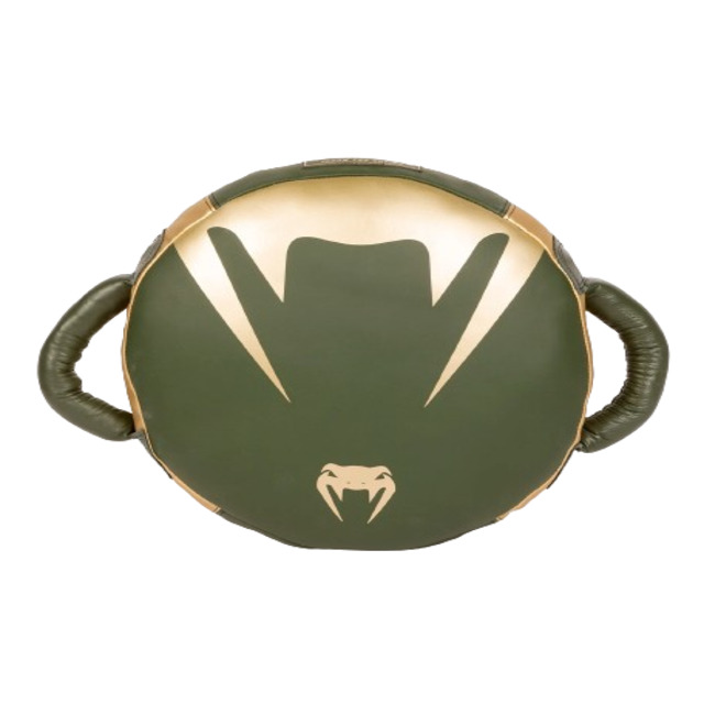 Venum Pro Boxing Round Punch Shield - Khaki/Gold