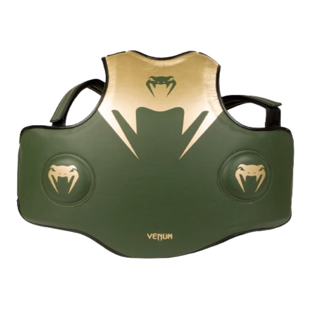 Venum Pro Boxing Body Protector - Khaki/Gold