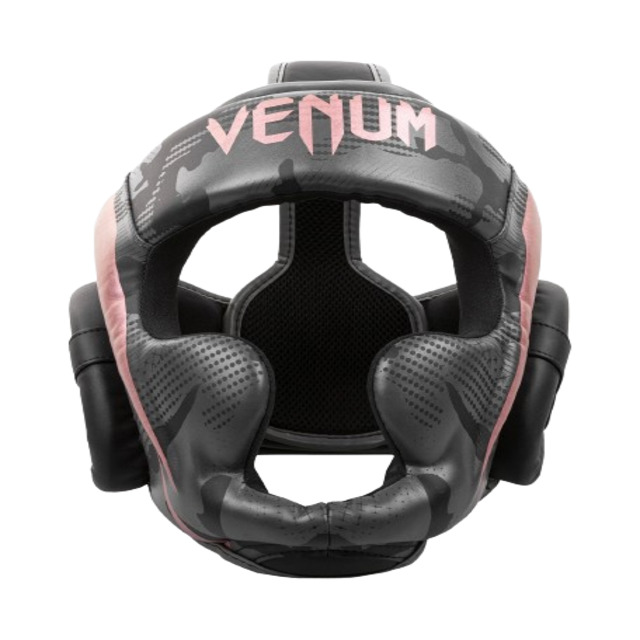 Venum Elite Boxing Headgear - Black/Pink Gold