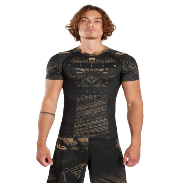 Venum Gorilla Jungle Rashguard Short Sleeves - Black/Sa...