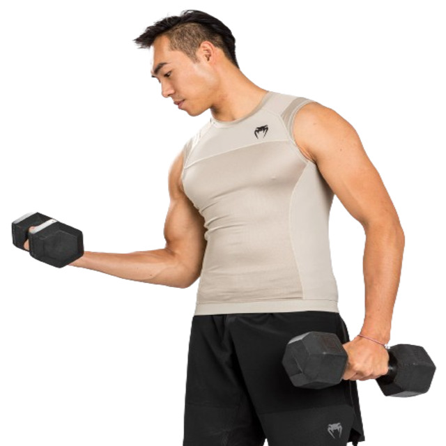 Venum G-Fit Air Rashguard Sleeveless - Sand