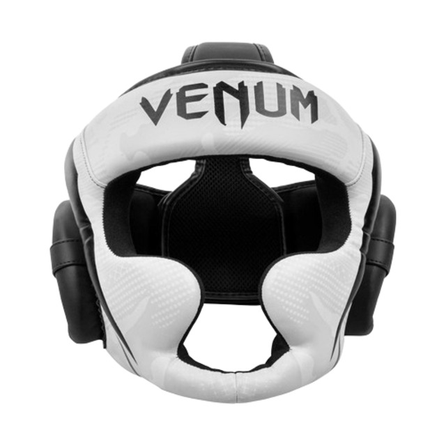 Venum Elite Boxing Headgear - White/Camo