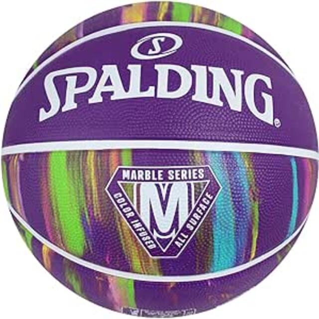 BALON BASQUETBOL SPALDING MARBLE SERIES MORADO N.6