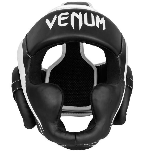 Venum Elite Headgear - Black/White