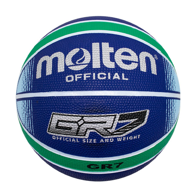 BALON BASQUETBOL MOLTEN HULE NATURAL BGRX7 AZUL N.7