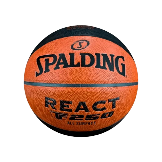 BALON BASQUETBOL SPALDING REACT FIBA TF-250 PIEL COMPOS...