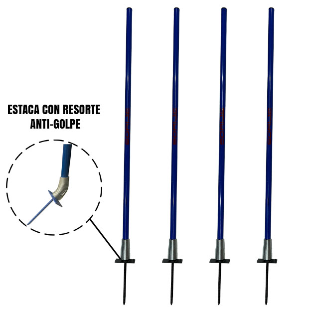 ESTACA PROFESIONAL PARA ENTRENAMIENTO CON RESORTE SET 4...