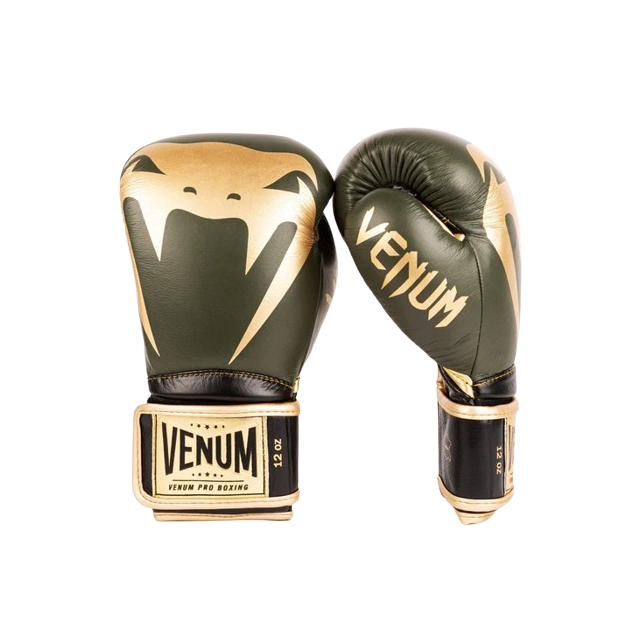 Venum Giant 2.0 Pro Boxing Gloves Velcro - Khaki/Gold