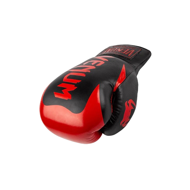 Venum Hammer Pro Boxing Gloves - With Laces - Black/Red