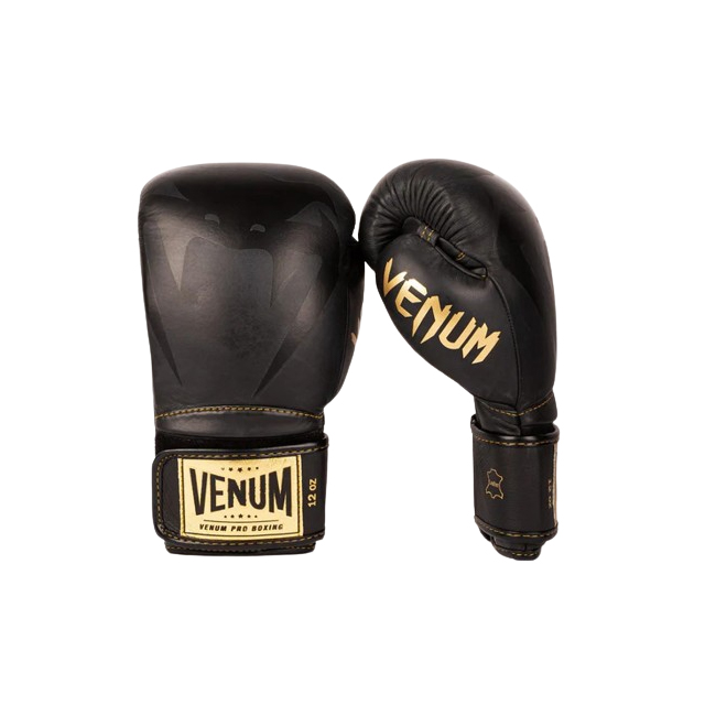 Venum Giant 2.0 Pro Boxing Gloves Velcro - Black/Black-...