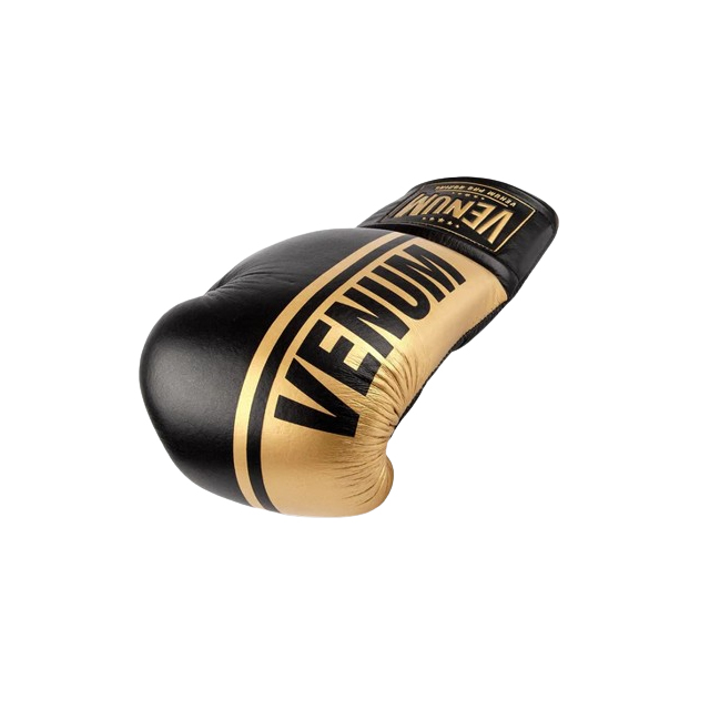 Venum Shield Pro Boxing Gloves - With Laces - Black/Gol...