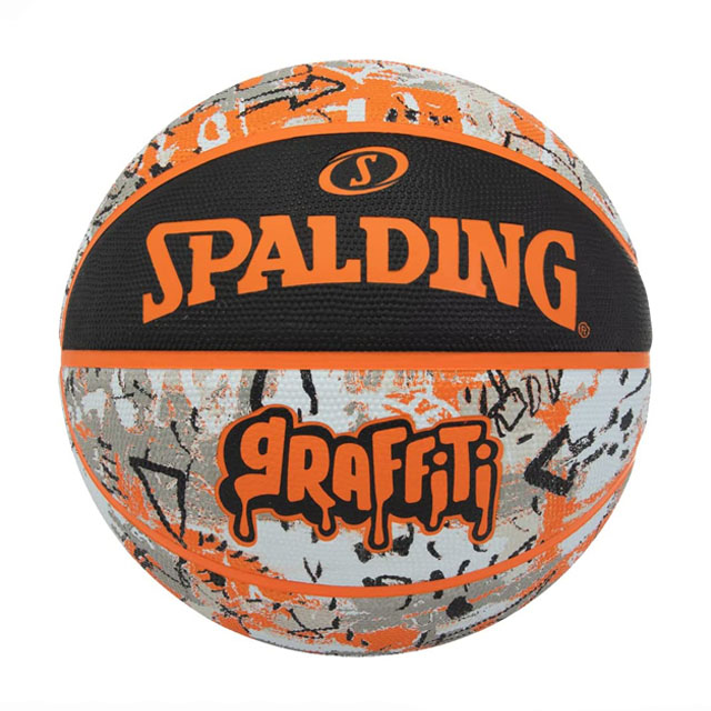 BALON BASQUETBOL SPALDING GRAFFITI NARANJA N.7