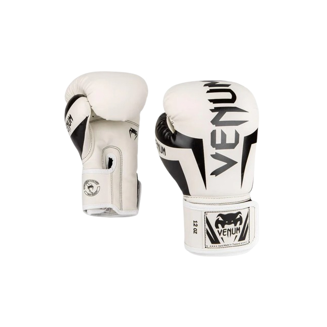 Venum Elite Boxing Gloves - White/Black