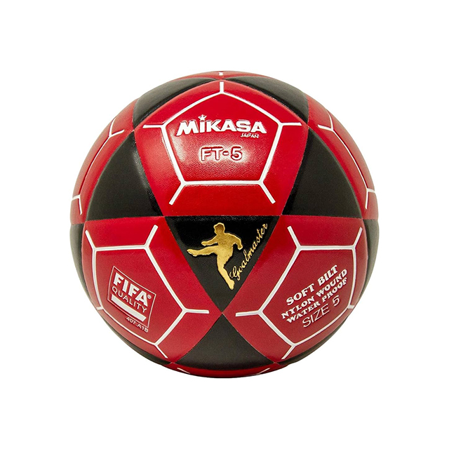 BALON DE FUTBOL MIKASA FT5A NEGRO/ROJO N.5