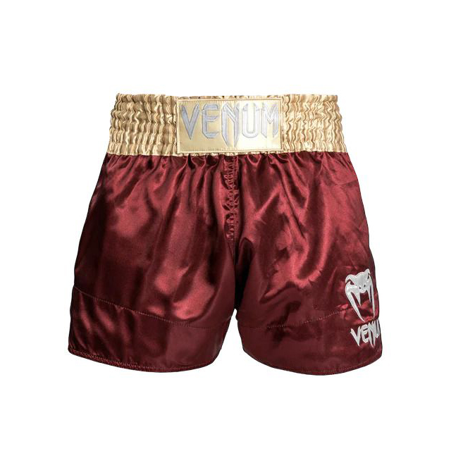 Venum Classic Muay Thaï Short - Burgundy/Gold/White