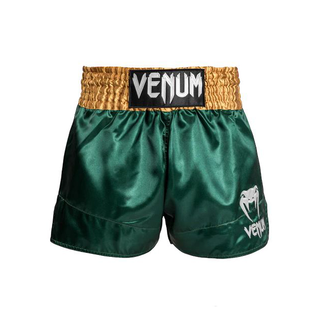 Venum Classic Muay Thaï Short - Green/Gold/White