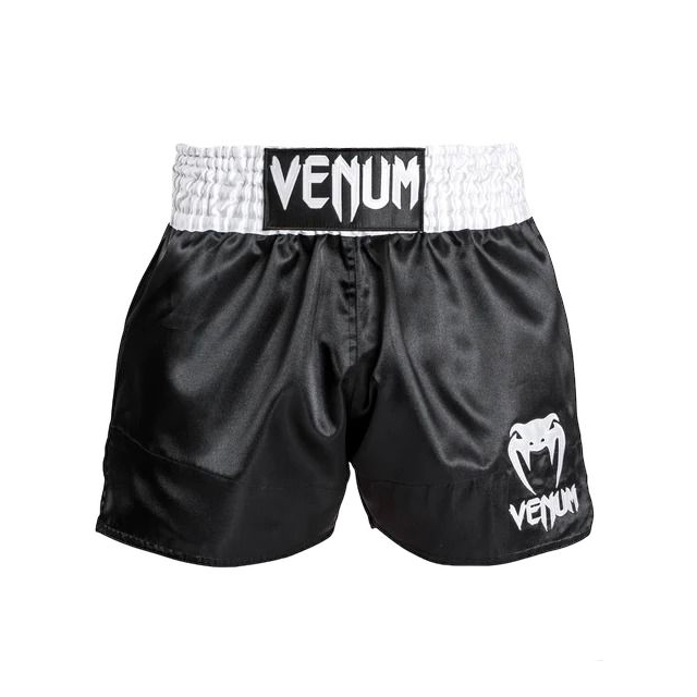 Venum Classic - Muay Thai Short Black/White/White