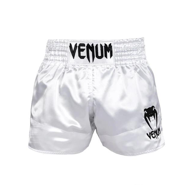 Venum Classic Muay Thai Shorts - White/Black