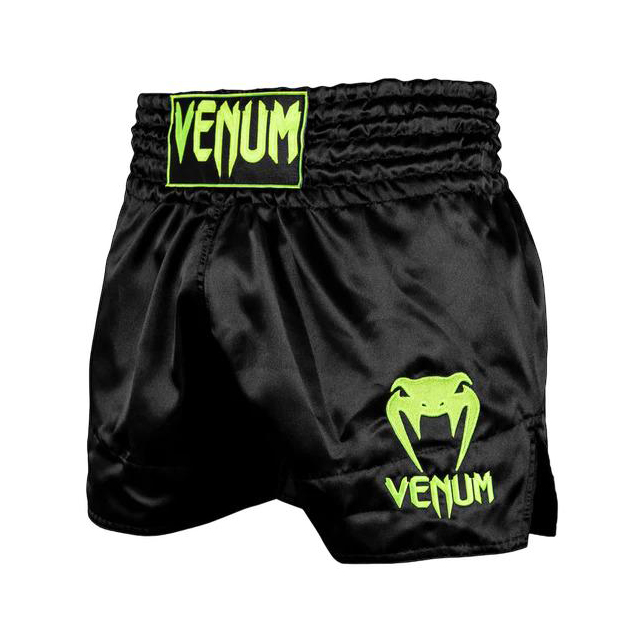 Venum Muay Thai Shorts Classic - Black/Neo Yellow