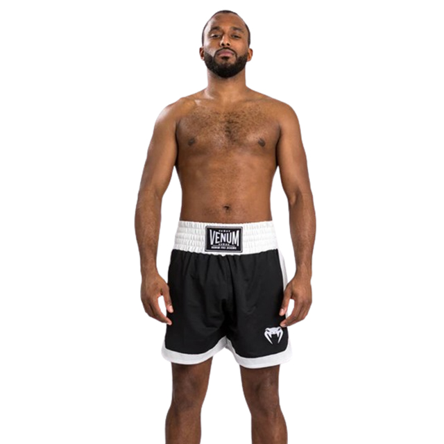 Venum Classic Boxing Shorts - Black/White