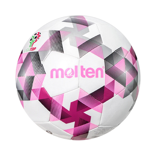 BALON FUTBOL MOLTEN TDP F5D-1000 COSIDO A MANO ROSA N.5