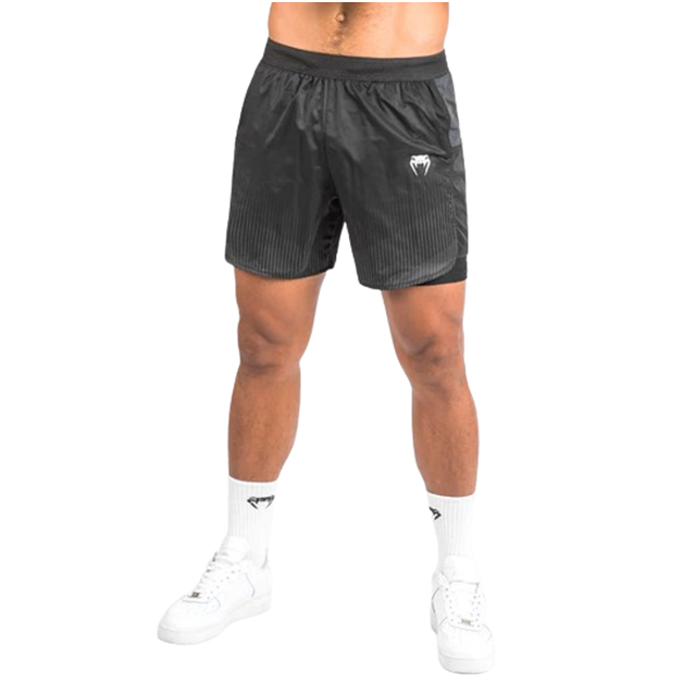 Venum Biomecha 2-In-1 Training Shorts - Black/Grey