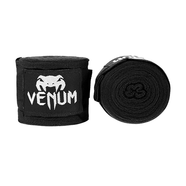 Venum Kontact Boxing Hand Wraps - Black - 98 in