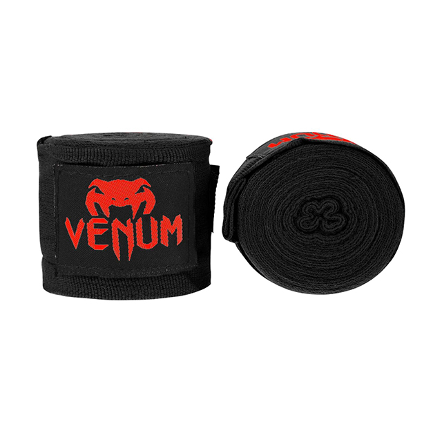 Venum Kontact Boxing Hand Wraps - Black/Red - 157 in